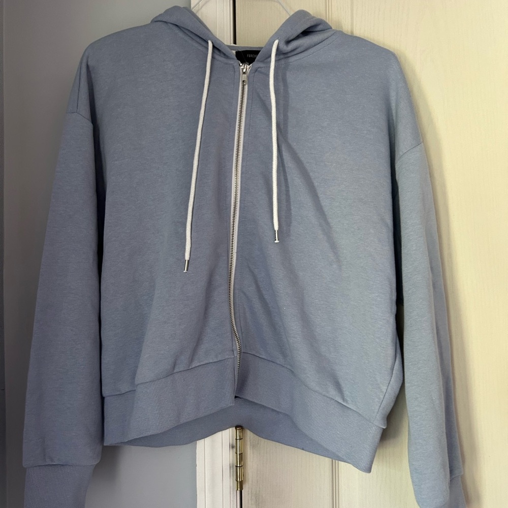 Forever 21 Sky Blue Hoodie